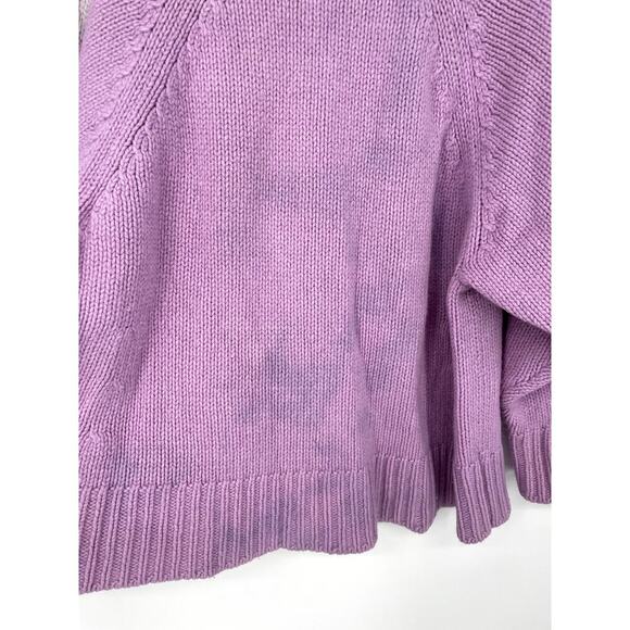 Patou Oversized double collar jumper Lilac Wool And Cashmere Sweater - Picture 7 of 8